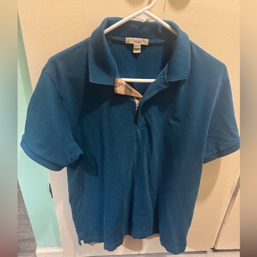 Burberry (dark teal) Blue Polo Shirt